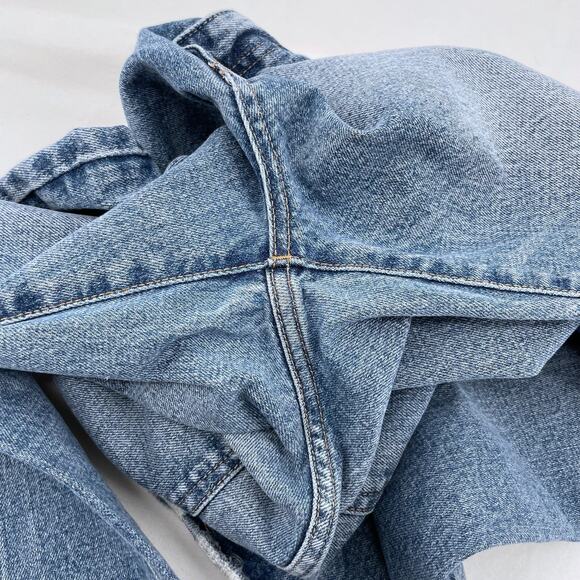 Moussy MVS Flare Leg Light Wash Faded Jeans High Rise Wide Leg Fall Fit Size 24 - Picture 9 of 12